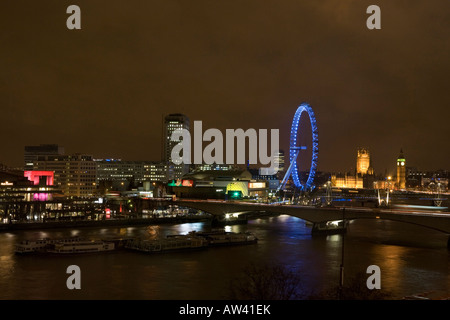 Skyline von London Southbank Stockfoto