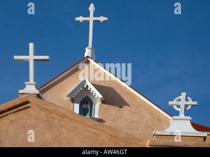 Kirche San Felipe Neri de Albuquerque Stockfoto