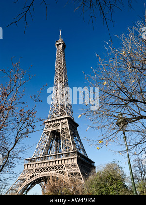 Paris, Eiffelturm im Winter, Frankreich, Europa Stockfoto