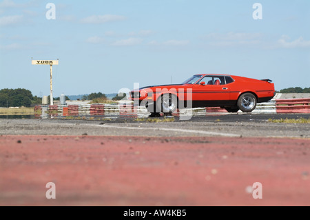 1973 ford Mustang super Cobra Jet Muscle-Car amerikanischen Amerika Leistung Auto Dragstrip Beschleunigungsrennen Ram Luft hohe powered klassischen f Stockfoto