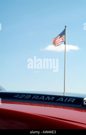 1973 ford Mustang super Cobra Jet Muscle-Car amerikanischen Amerika Leistung Auto Dragstrip Beschleunigungsrennen Ram Luft hohe powered klassischen f Stockfoto