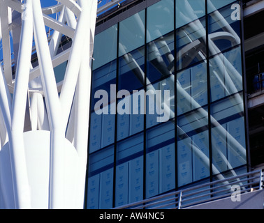 Detail des Bogens des Wembley-Stadion im Bau, November 2005 Stockfoto
