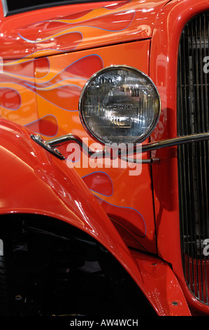 Red Hot Rod Ford coupe Stockfoto