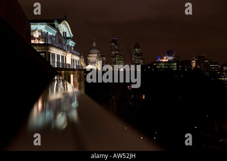Skyline von London Southbank Stockfoto