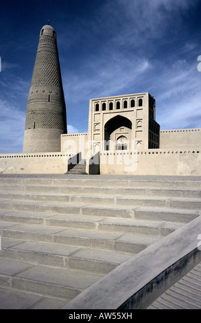 8. Juli 2006 - die Moschee von Emin Ta (Emin Minarett) in der Nähe von Turpan (Tulufan) in der chinesischen Provinz Xinjiang. Stockfoto