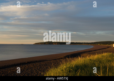 Strand in St Martins herum nach Quaco Head Lighthouse New Brunswick Stockfoto