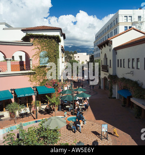 Paseo Nuevo Einkaufszentrum Santa Barbara Stockfoto