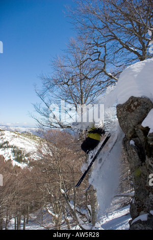 Abseits der Pisten in Ghisoni Korsika Frankreich Stockfoto