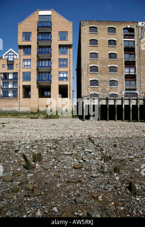 Str. Hildas Wharf und neuen Kran Wharf in Wapping, London Stockfoto