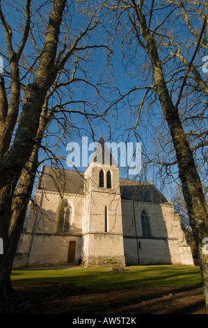 Kirche Saint-Michel-de-Brenne, Frankreich. Stockfoto