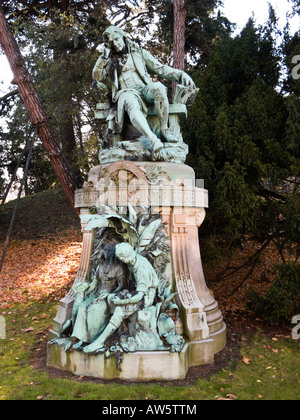 Statue von Jacques Henri Bernardin de Saint-Pierre in den Jardin des Plantes Paris Frankreich Europa Stockfoto