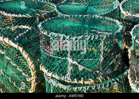 Angeln-Töpfe auf Poole Quay, Dorset Stockfoto