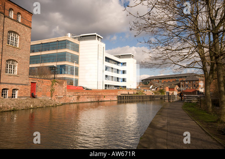 Leinpfad von Beeston und Nottingham Kanal Stockfoto