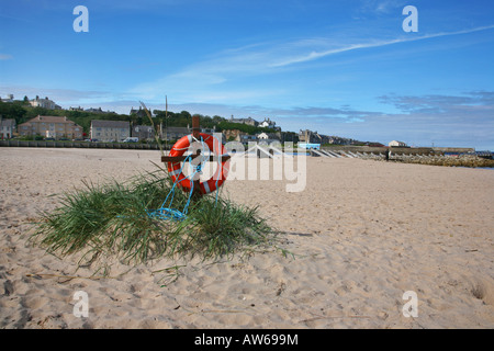 Leben Ring, Oststrand, Lossiemouth Stockfoto