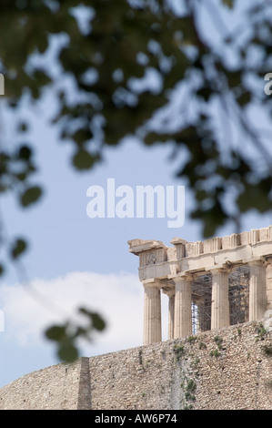 Der Parthenon auf der Akropolis in Athen, Griechenland. Stockfoto
