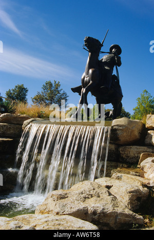 Buffalo Soldier Memorial in Fort Leavenworth, Kansas. Stockfoto