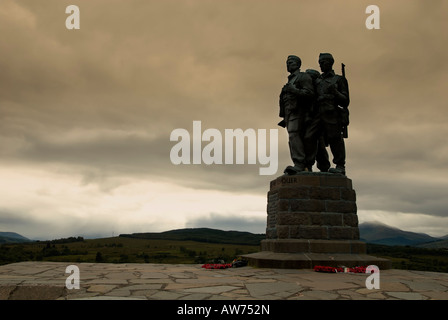 Die Marines Memorial an Spean Bridge in den schottischen Highlands Stockfoto