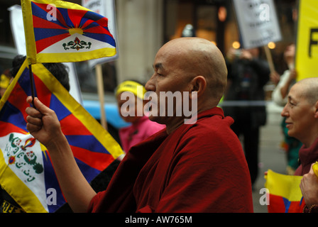 Freies Tibet-Kampagne Stockfoto