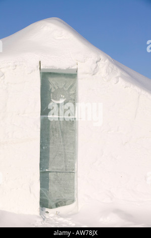 Die Eiskapelle in einem Hotel in Kakslauttanen in der Nähe von Saarisleka Norden Finnlands Stockfoto