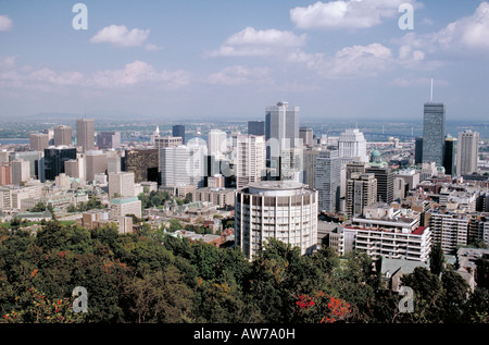 Elk1215-8286-Kanada-Quebec-Montreal Stadt vom Mont Royal Stockfoto