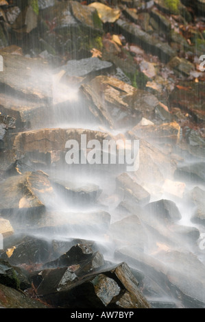 Wasserfall im Versteck Hollow Buffalo National River Arkansas Stockfoto