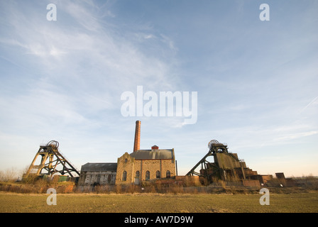 Pleasley Zeche stillgelegt Stockfoto