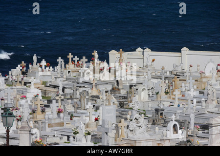 El Morro Fort Friedhof historischen alten San Juan Puerto rico Stockfoto