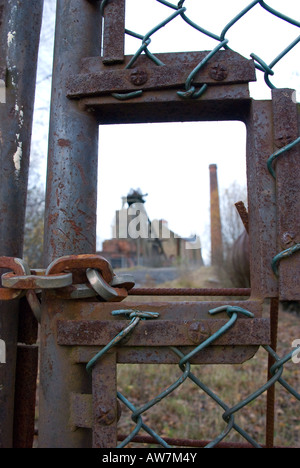 Pleasley Zeche stillgelegt Stockfoto