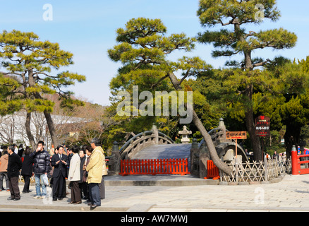 Die Taiko Brücke auf wakamiya Ōji, Kamakura JP Stockfoto