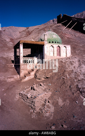 9. Juli 2006 – antike uigurische Dorf von Tuyoq in der Taklamakan-Wüste in der Nähe der Stadt Turpan in der chinesischen Provinz Xinjiang. Stockfoto