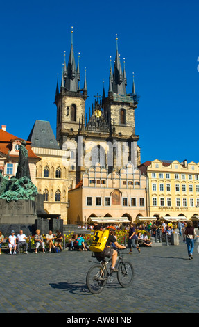 Altstädter Ring in Prag Hauptstadt der Tschechischen Republik EU Stockfoto