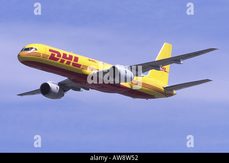 Boeing 757-236SF von DHL betrieben Stockfoto