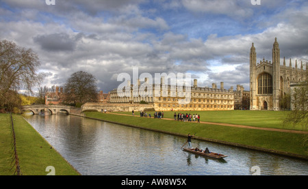 Kings College Chapel in Cambridge angesehen von den Rücken Stockfoto