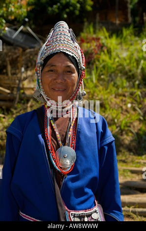 Akha Hügel Stamm Frau in der Provinz Chiang Rai Thailand Stockfoto