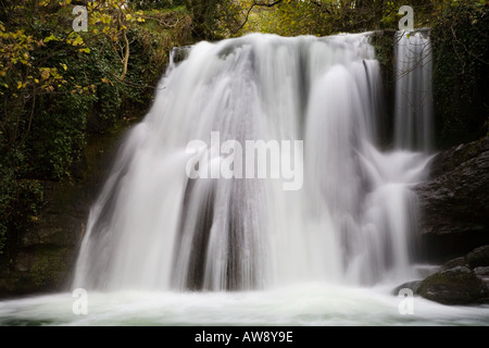 Janets Foss in England Herbst Malhamdale Yorkshire Dales National Park Stockfoto