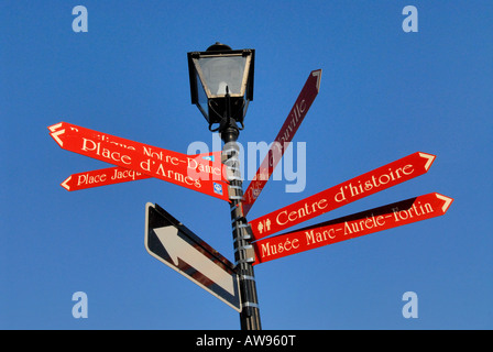 Altes Montreal Französisch Straßenschilder Stockfoto