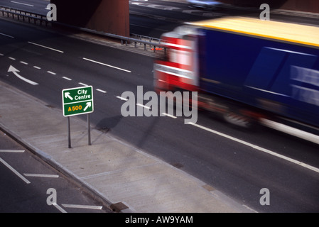 LKW Reisen durch schüren Stoke-on-Trent Stockfoto