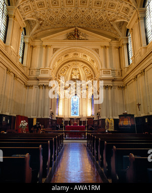 St Mary le Strand, London. (1714 - 1717) Interieur und Decke. Architekt: James Gibbs Stockfoto