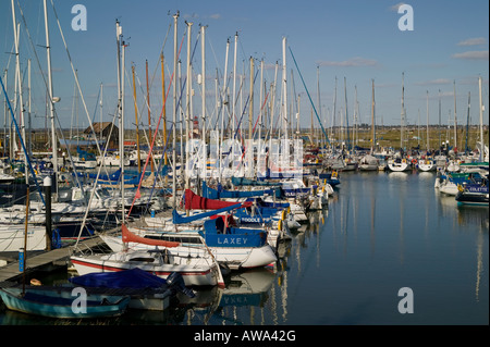 Boote in Tollesbury marina Stockfoto