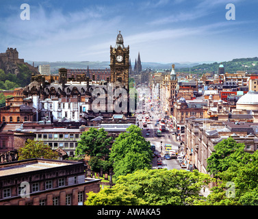 GB - Schottland: Princes Street in Edinburgh Stockfoto