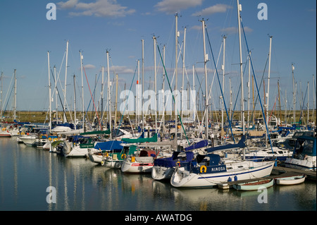 Boote in Tollesbury marina Stockfoto