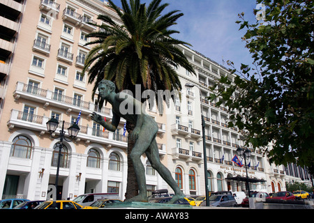 Griechenland Attika Athen Syntagma Square Grande Bretagne hotel Stockfoto