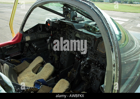 English Electric Lightning T5-Cockpit Stockfoto