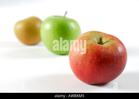 Auswahl an englischen Äpfel Stockfoto