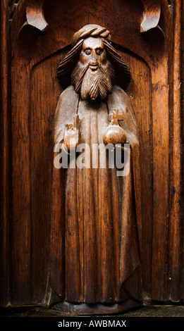 Christus-Statue, Blythburgh Kirche, Suffolk Stockfoto