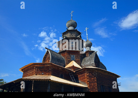 Russland, Suzdal, das Museum der Holzarchitektur und Bauernleben, Verklärungs-Kirche, Dorf Kozliatyevo Stockfoto