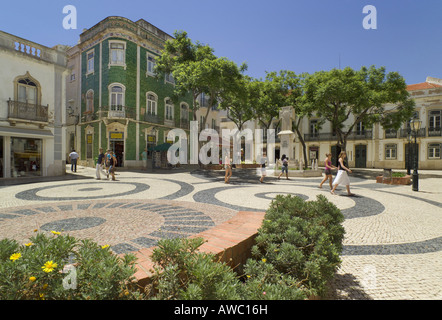 Lagos, der Praça Luis De Camões, Praca de Luis Camões, Quadrat, der Algarve, Portugal Stockfoto