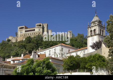 Costa Da Prata, Estremadura, Portugal Leiria, der Burg, Stockfoto