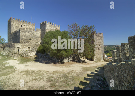 Costa Da Prata, Estremadura, Portugal Leiria, der Burg, Stockfoto