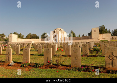 Israel Jerusalem Jerusalem Soldatenfriedhof am Mount Scopus die Ruhestätte für britische Weltkrieg tot Stockfoto